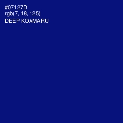 #07127D - Deep Koamaru Color Image